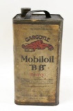 Early Vintage Mobiloil Gargoyle BB 1 Gallon Can