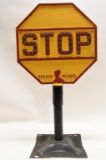 Cast Metal Shaker Heights Cats Eye Stop Sign