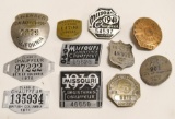 Collection Of Vintage Chauffeur License Badges