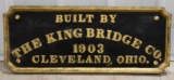 Early King Bridge Co. Cast Iron Advertising Sign