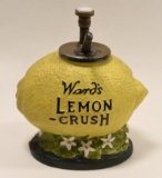 Vintage Ward's Lemon Crush Syrup Dispenser