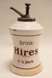 Vintage Hires Root Beer Ceramic Syrup Dispenser