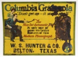 SST Columbia Grafonola Phonograph Advertising Sign