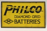 Early DSP Philco Batteries Advertising Sign