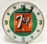 7up Lighted Advertising PAM Clock