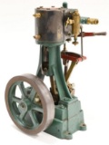 Small Antique Cast Iron & Brass Industrial Pump