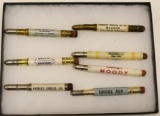 Lot Of 7 Vintage Live Stock Advertising Pencils