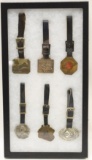 Lot Of 6 Early Advertising Watch Fobs