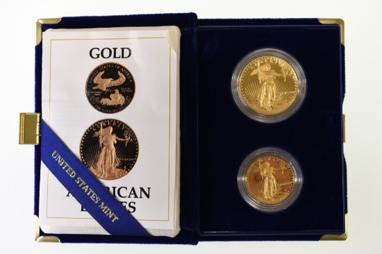 1987 American Eagle Gold Proof Two-Coin Set