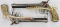 (2) Hubley Flintlock Double-Barrel Pirate Cap Guns