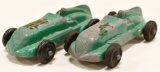 (2) Vintage Cast Metal Racers
