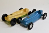 (2) Rite Spot Plastic Racers Push Model and Windup