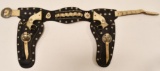 Hubley Gold Plated Texan Cap Gun Set w/ Holster