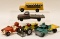 Lot of (5) Hubley Toys Bus, Trucks, Loader Tractor