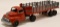 Hubley Kiddie Toy Semi Truck and Stake Trailer