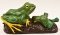 Mechanical Cast Iron 2 Frogs Bank