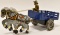 Marx Tin Windup Dual Horse and Cart