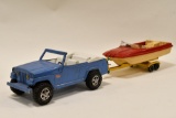 Tonka Jeepster Runabout with Boat