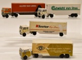 Lot of (4) Ralstoy Van Lines Moving Semi Trucks