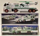 1995 and 2006 Hess Toy Truck and Helicopter