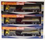 Lot of 3 Formula Shell Tanker Trucks w/ Pups