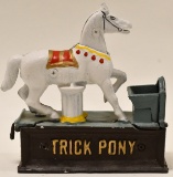 Mechanical Cast Iron Trick Pony Bank