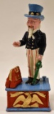 Mechanical Cast Iron Uncle Sam Bank