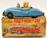 Japan Tin Friction Piggly-Wiggly Zig-Zag Car