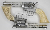 Pair of Hubley Pony Boy Cap Gun Pistols