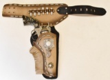 Hubley Texan 38 Cap Gun Pistol with Holster