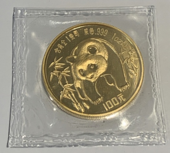 1986 Chinese 1oz Gold Panada Coin, BU