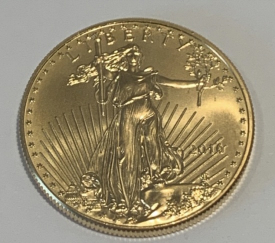 2016 Gold 1oz American Eagle $50 Coin - BU