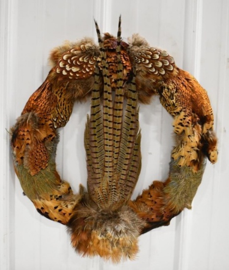 Large Pheasant Wreath With Fan