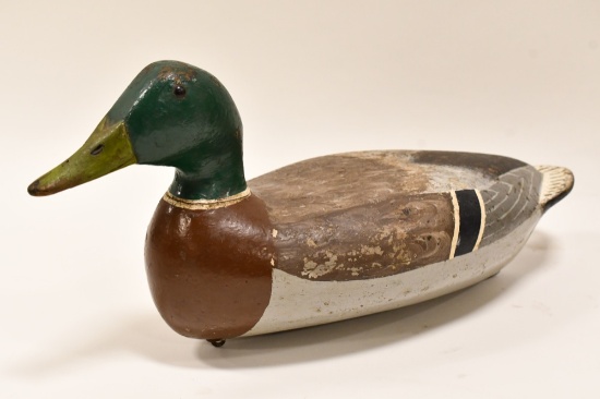 Vintage G.B. Graves Wooden Mallord Duck Decoy