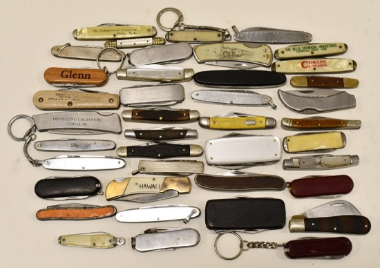 Lot Of 40 Vintage Folding Knives
