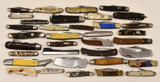 Lot Of 35 Vintage Folding Knives
