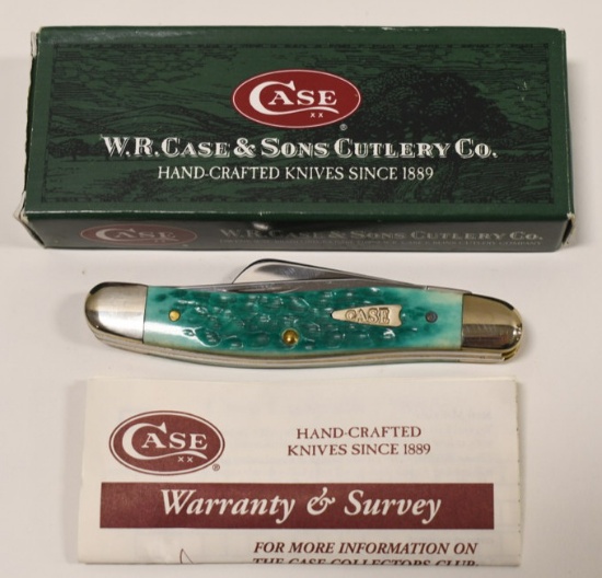 Case XX 6318 SS Jade Green Bone Stockman Knife