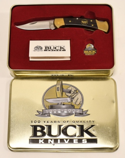 100th Anniversary Buck Folding Knife In Tin