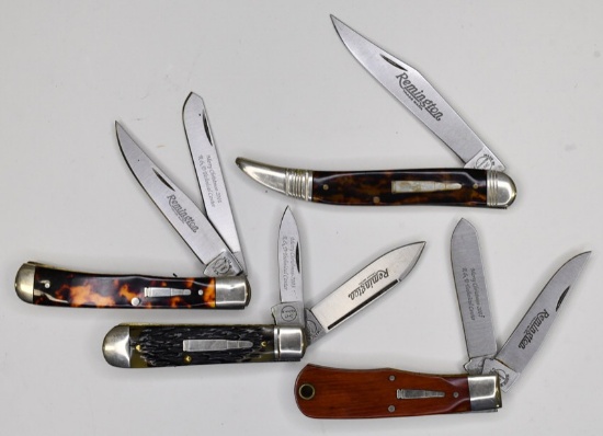 (4) Remington Silver Bullet Folding Knives