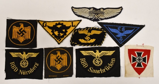 WWII German Political / Batallion Patches & More