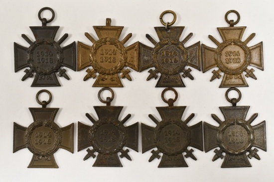 (8) 1914-1918 WWI German Hindenberg Honour Crosses