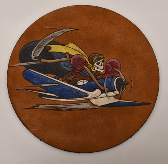 WWII Bomber Squadron Leather Flight Jacket Patch