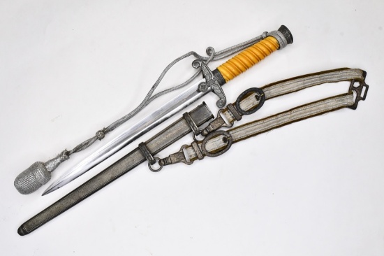 WWII German Army Officer's Dagger With Scabbard