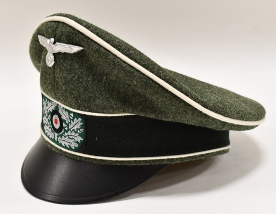 MQR WWII German Heer Infantry Officer's Visor Cap
