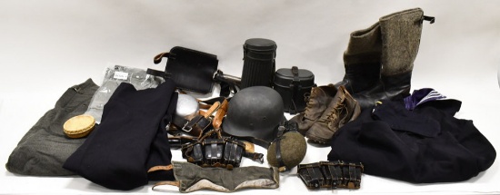 Lot Of WWII German Reenactment Uniform Accessories