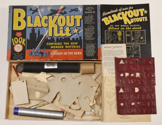 WWII US Civil Defense Blackout Kit In Box