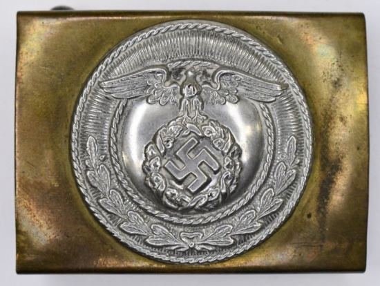 Third Reich Era German SA Brass Belt Buckle