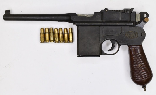 Vtg Replica WW1 German Mauser Broomhandle Pistol