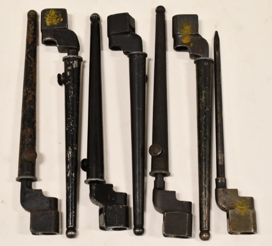 (7) British No.4 MKII Bayonets W/ Scabbards