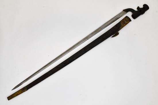 British Model 1853 Socket Bayonet w Scabbard
